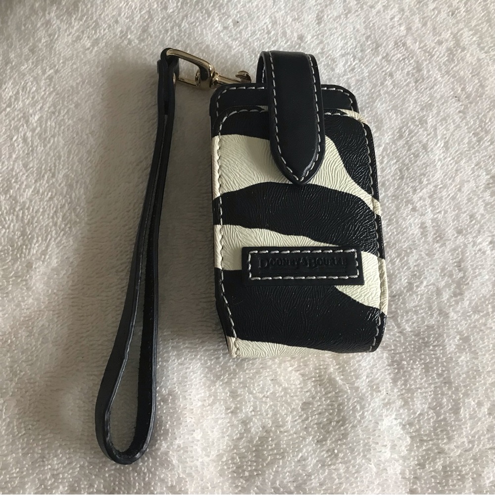 Dooney & Bourke Zebra Print Phone Case / Wristlet